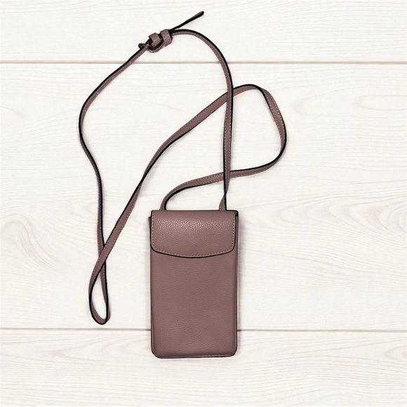 Accessories - Stylish Taupe Crossbody Phone Bag